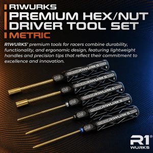 R1WURKS Premium Hex/Nut Driver Tool Set, Metric